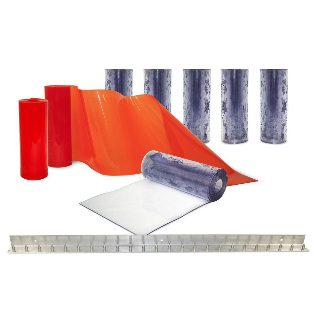 Aleco Clear Flex Ii 4 Ft X 7 Pvc Strip Door Kit 440001 The Aleco Clear Flex Ii 4 Ft X 7 Pvc Strip Door Kit