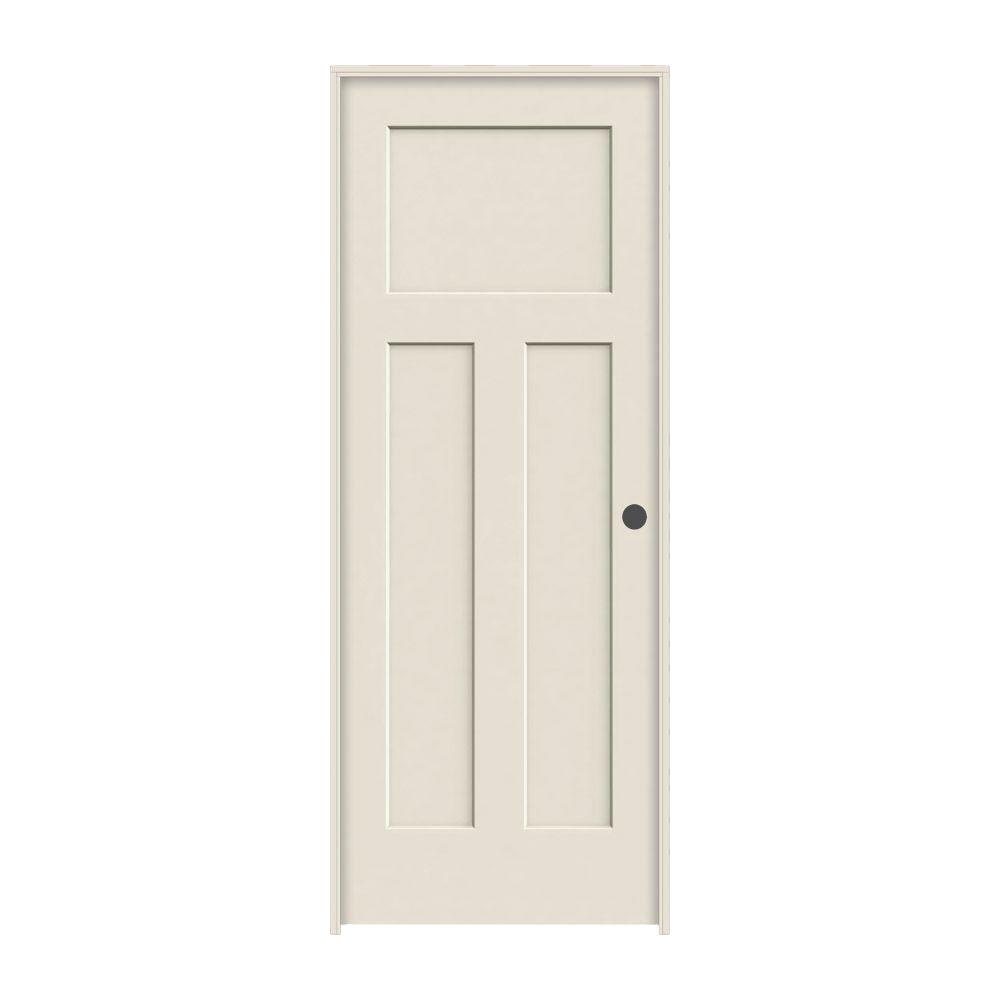 Jeld Wen 32 In X 80 In Craftsman Primed Left Hand Smooth Solid Core Molded Composite Mdf Single Prehung Interior Door
