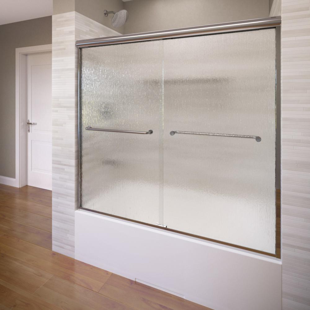 Basco Infinity 58 1 2 In X 57 In Framed Sliding Tub Door In