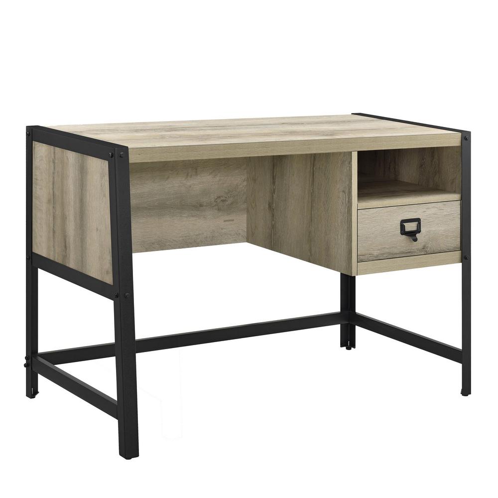 Ameriwood Home Beckham Natural Computer Desk Hd94792 The Depot Ameriwood Home Beckham Natural Computer Desk