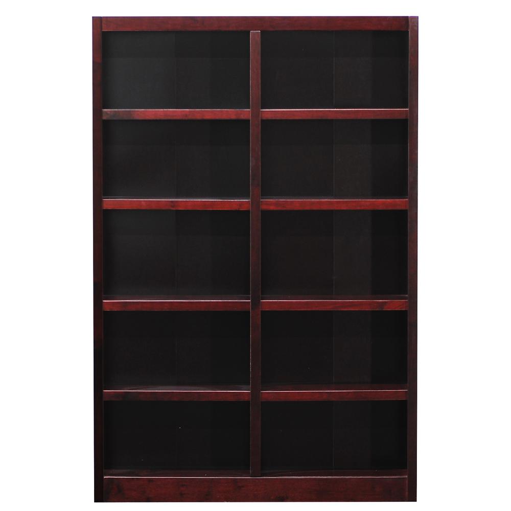 Concepts In Wood Midas Cherry Open Bookcase Mi4872 C The Home Depot Midas Cherry Open Bookcase