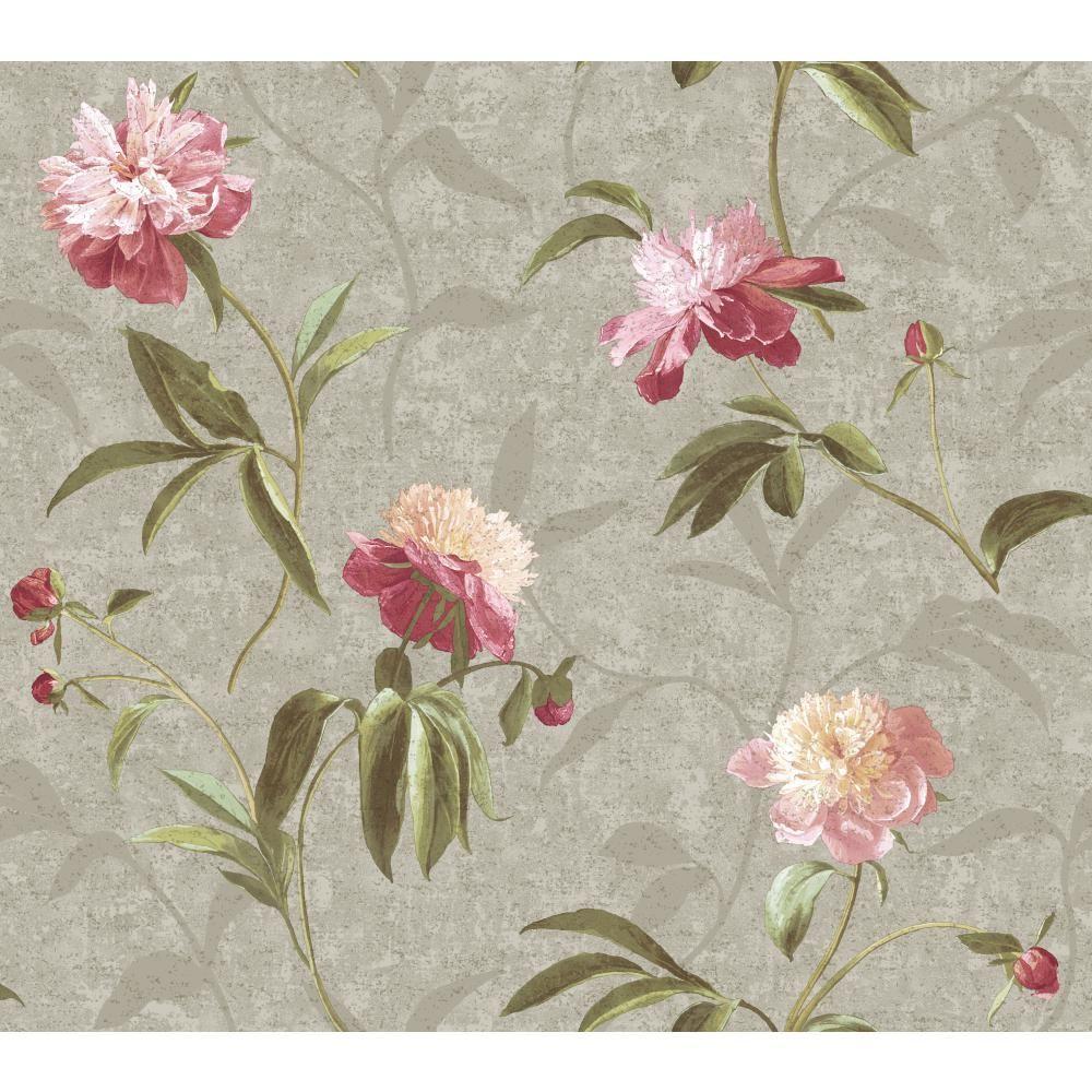 York Wallcoverings Peonies WallpaperGN2425 The Home Depot