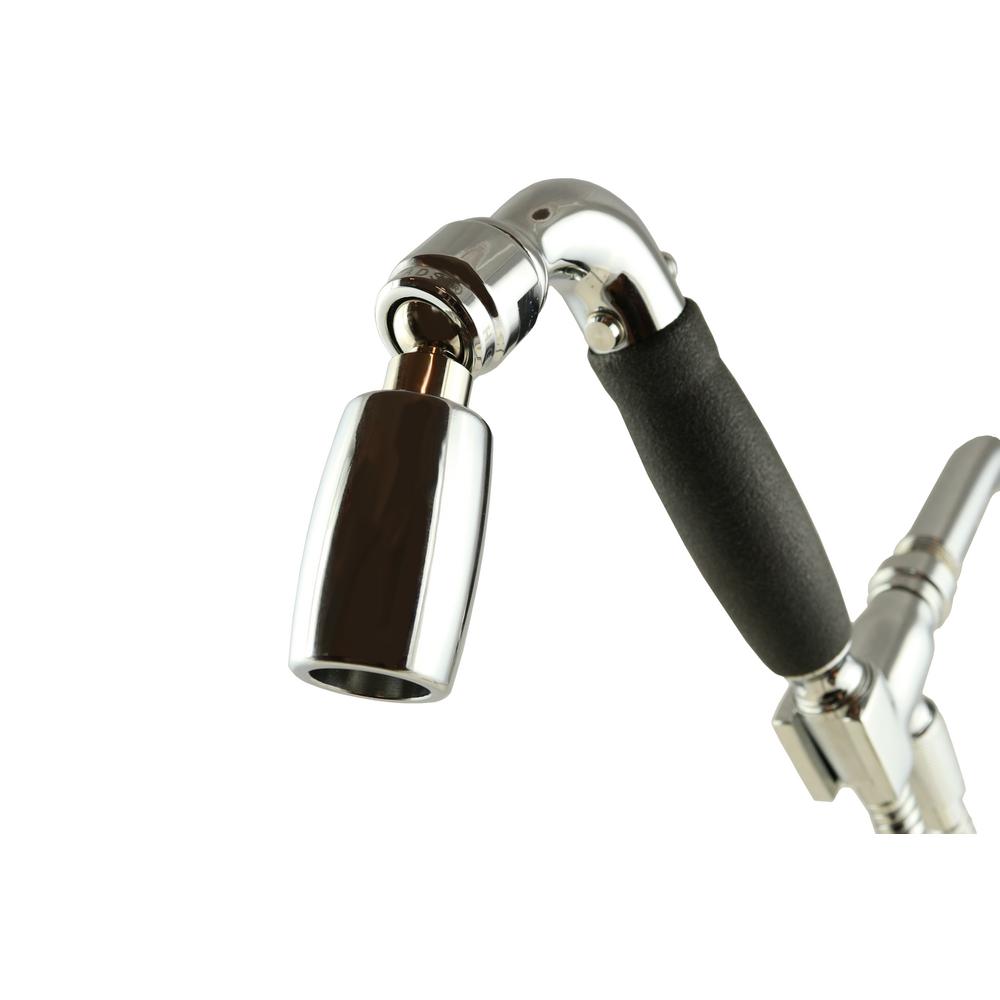 High Sierra Showerheads 1Spray 1 in. Single Wall Mount Waterfall Handheld Rain Shower Head in