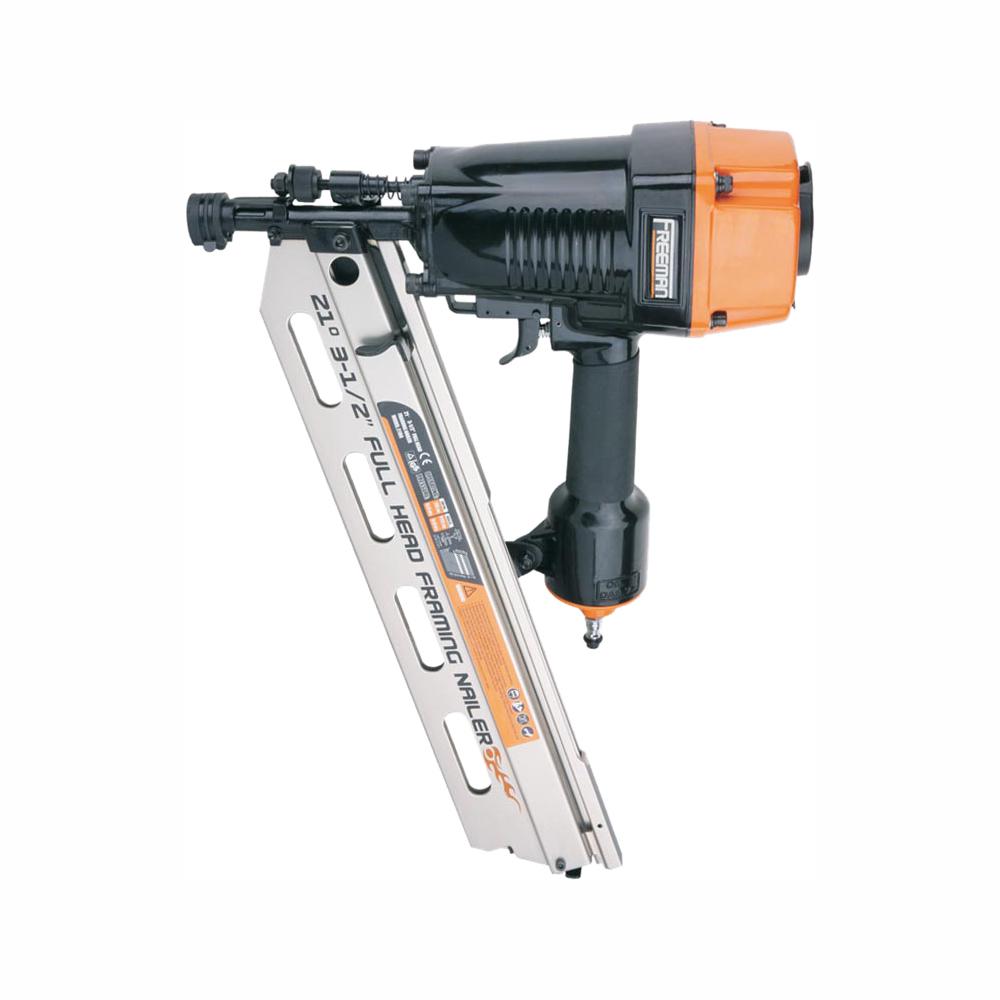 Freeman Pneumatic 21Degree 31/2 in. Full Round Head Framing Nailer with Storage CasePFR2190