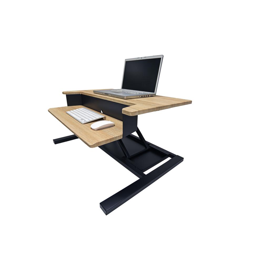 Luxor 32 Pro Charcoal Standing Desk Converter Lvlup Pro32 Wo The