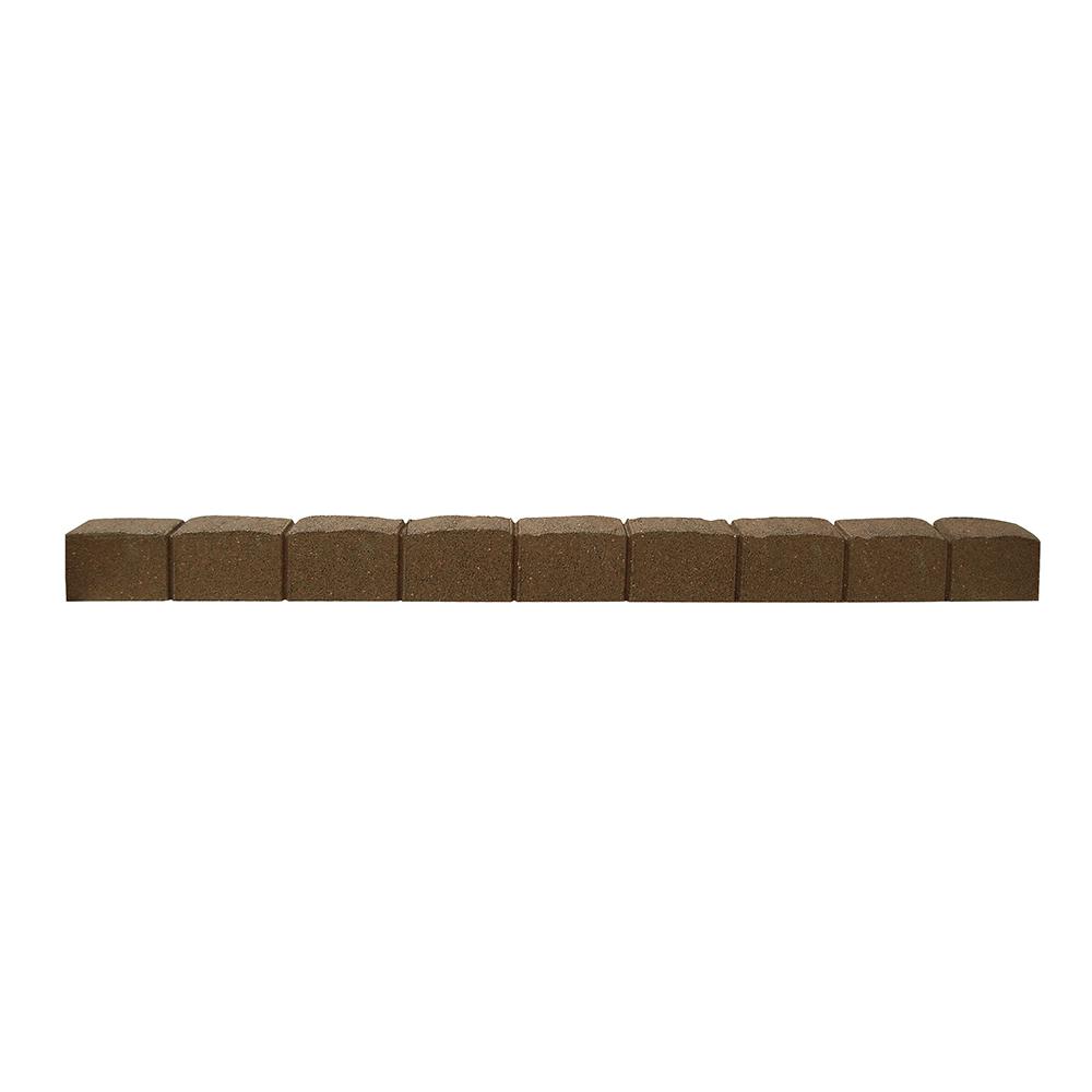 Vigoro Roman Stone 4 ft. Rubber Garden Edging Earth ...