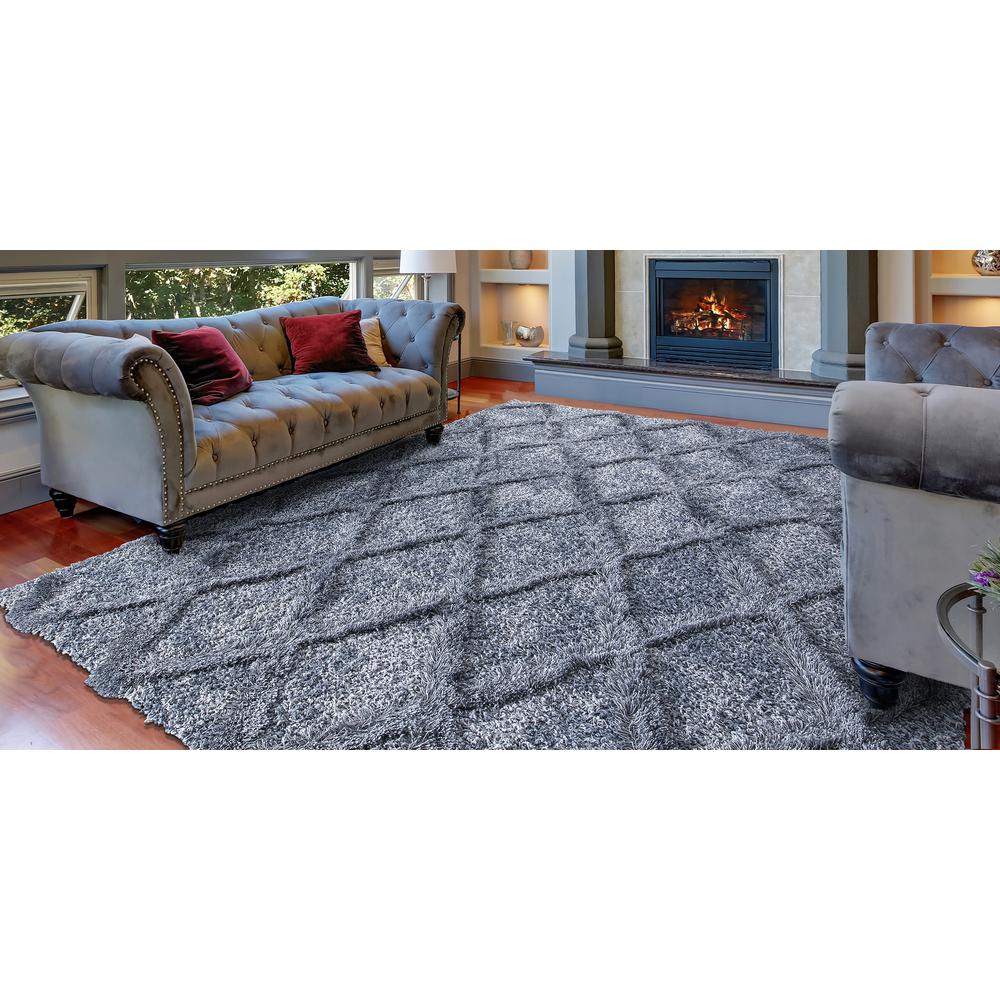 5 X 7 Plush Blue Area Rugs Rugs The Home Depot