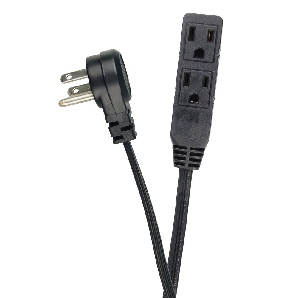 HDX 15ft. 16/3 Banana Black Extension CordPL002/KAB2F3 The Home Depot