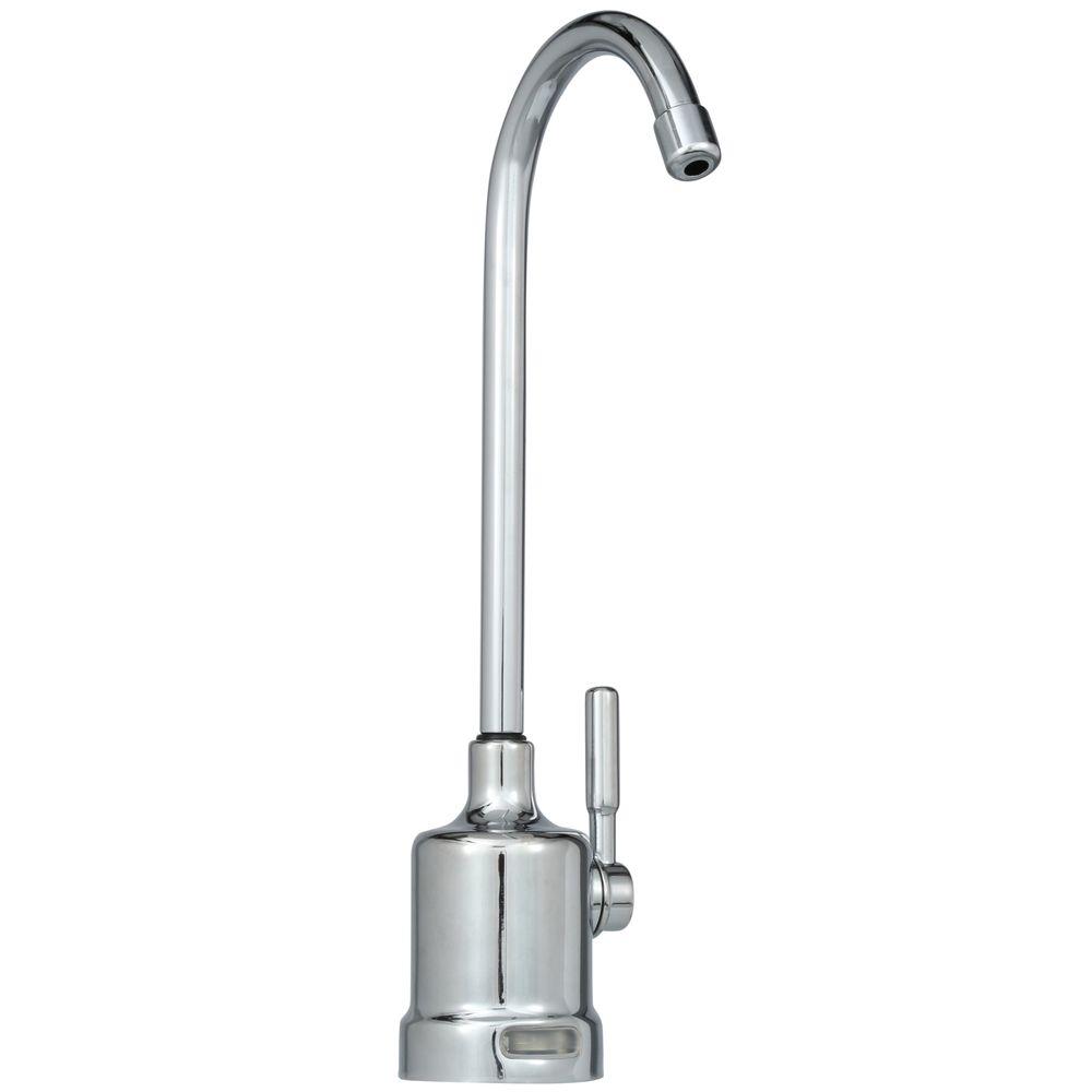 Reverse Osmosis Beverage Faucets Water Filters The Home Depot Single Handle Water Dispenser Faucet With Air Gap And Monitor In Chrome For Reverse Osmosis