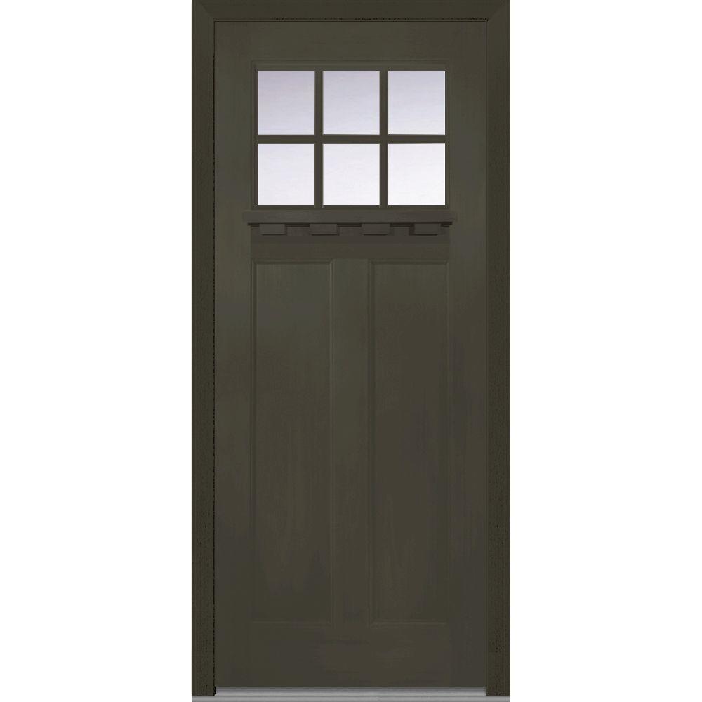 MMI Door 36 in. x 80 in. Clear Glass LeftHand Craftsman 1 MMI Door 36 in. x 80 in. Clear Glass LeftHand Craftsman 1