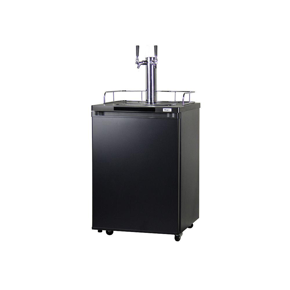 Kegco Full Size Beer Keg Dispenser with Double TapK209B2 The Home Depot