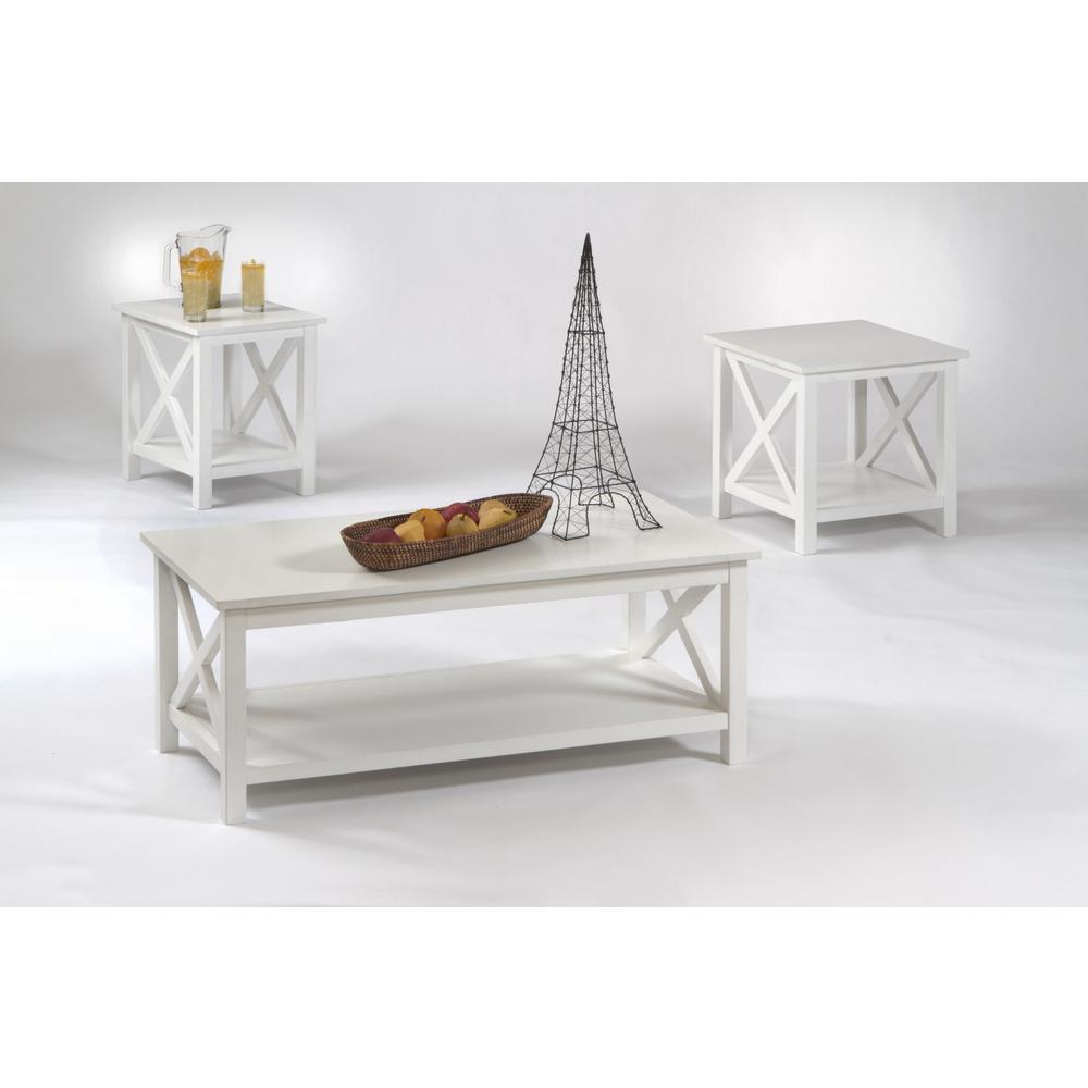 Progressive Furniture Seascape I 3 Piece Textured White Rectangle 