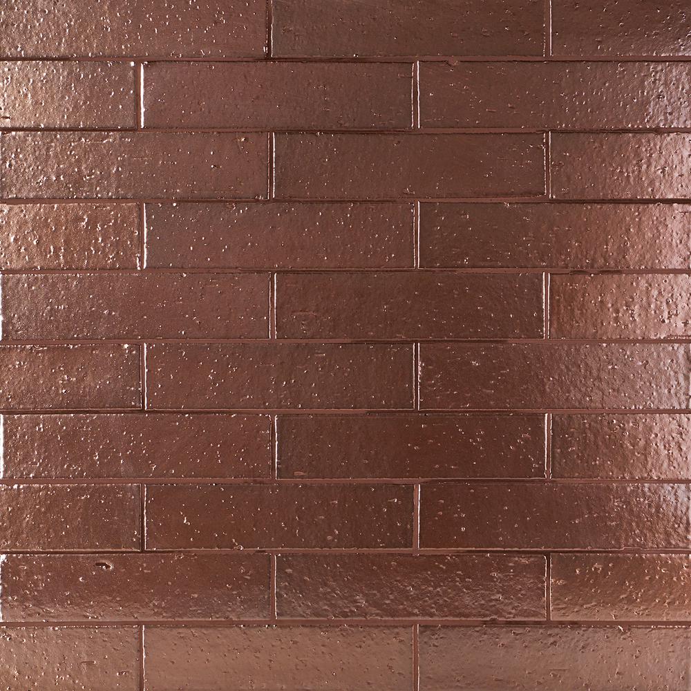 Ivy Hill Tile Queen Brick Metallic Rose Gold 2.5 in. x 9 ...