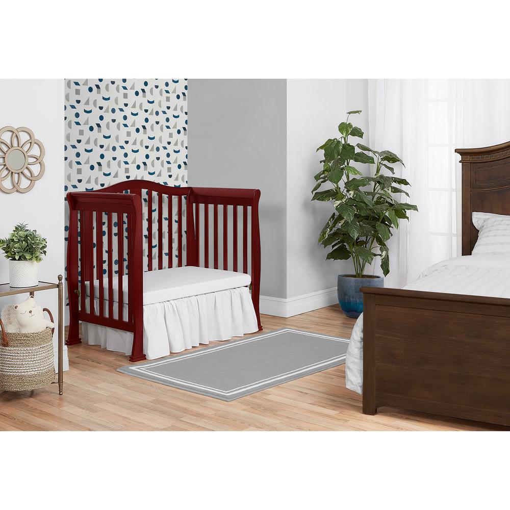 Dream On Me Naples Cherry 4 In 1 Convertible Mini Crib 633 C The