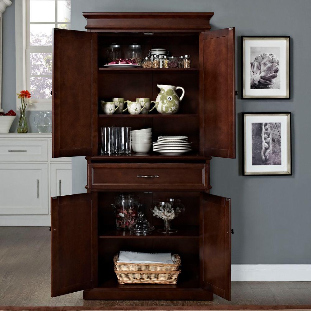 Crosley Parsons Mahogany Storage Cabinet-CF3100-MA - The ...