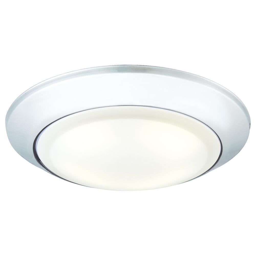 Westinghouse Chrome Flush Mount Lights Lighting The Home Depot 15 Watt Chrome Indoor Outdoor Integrated Led Flushmount