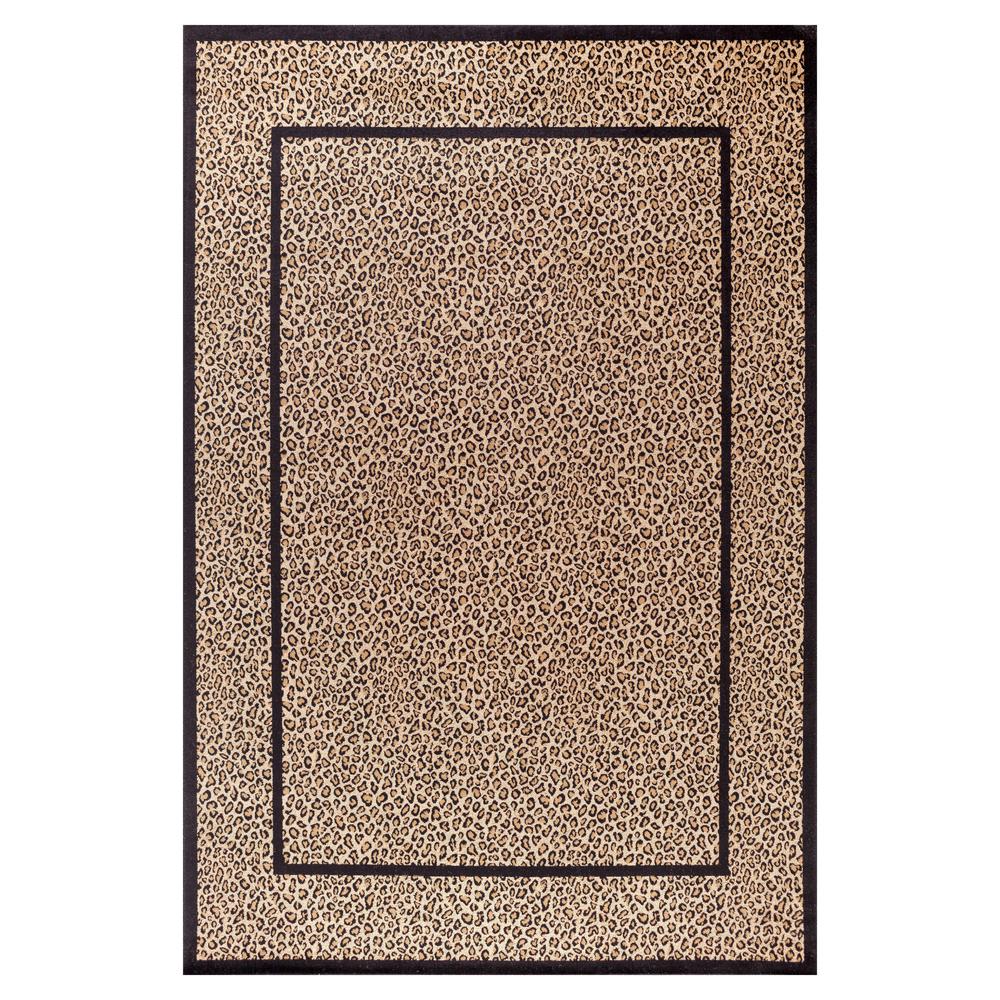 Glam 3 X 4 Area Rugs The Home Depot Jewel Leopard Beige 3 Ft X 4 Area Rug