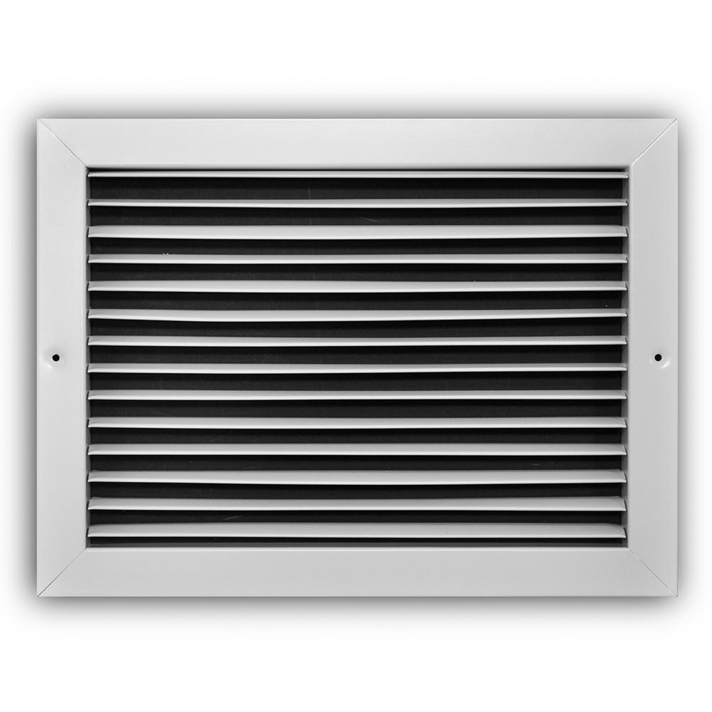 TruAire 14 In. X 10 In. Fixed Bar Return Air Grille, White-H270 14X10 ...