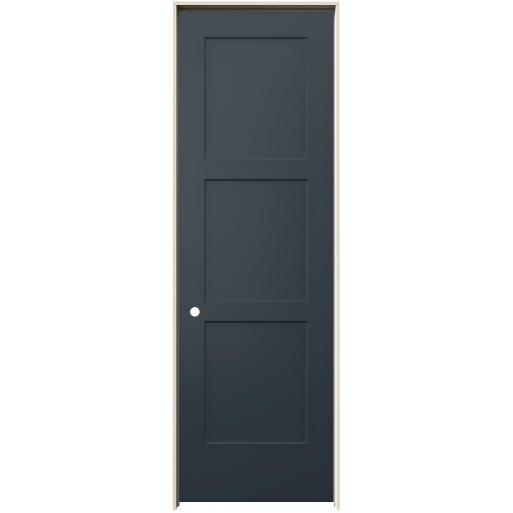 Jeld Wen 32 In X 96 In Birkdale Denim Stain Right Hand Smooth Hollow Core Molded Composite Single Prehung Interior Door