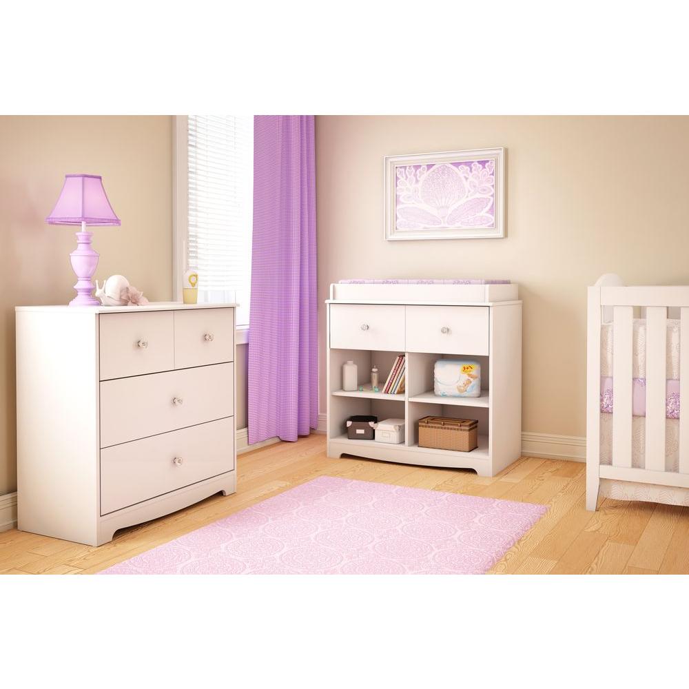 South Shore Little Jewel 3 Drawer Pure White Chest 3180033 The