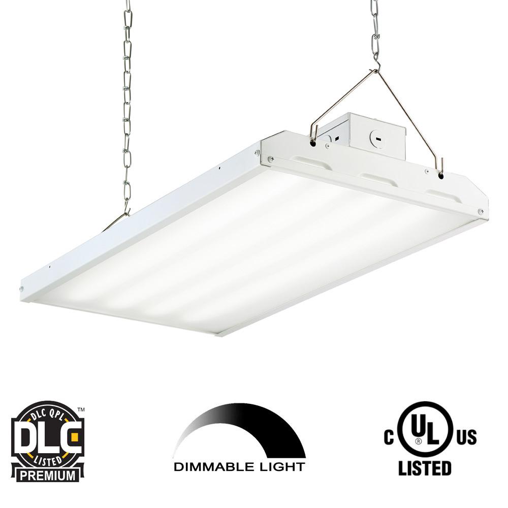 envirolite 90 watt 2 ft white integrated led backlit high envirolite led shop light