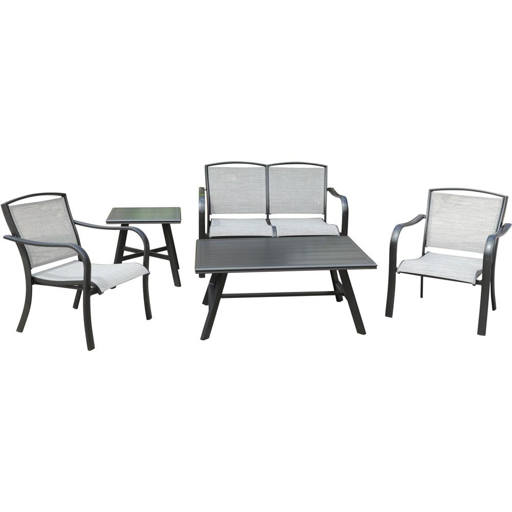 Hanover Foxhill Aluminum 5 Piece Commercial Sling Patio