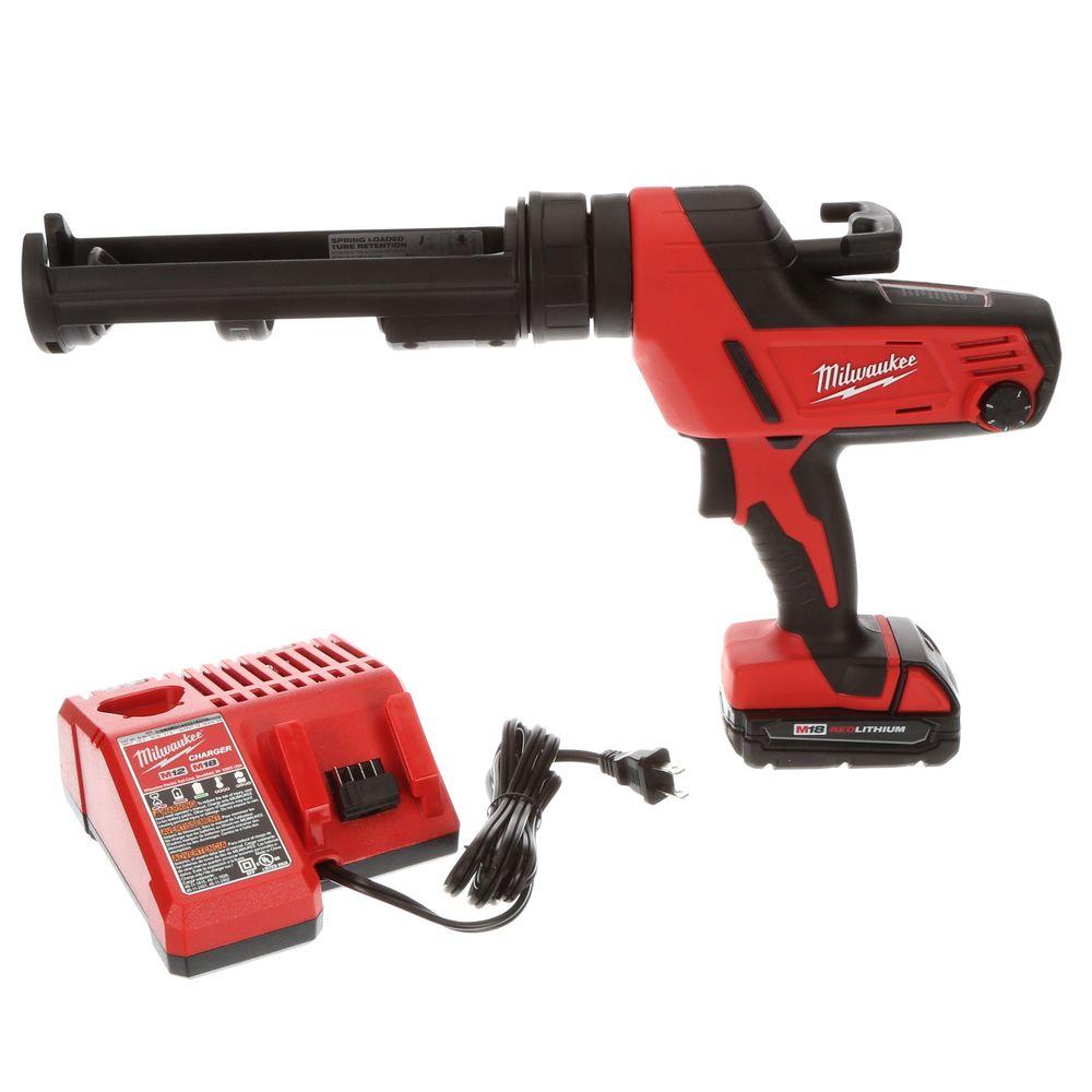 Milwaukee M18 18-Volt Lithium-Ion Cordless 10 oz. Caulk and Adhesive Gun W/(1)... by Milwaukee