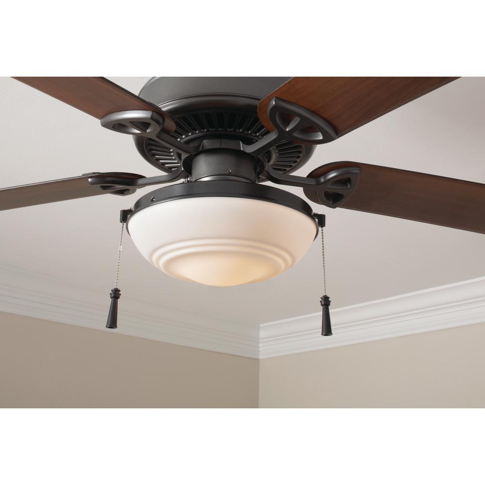 Hampton Bay Raleigh Led Natural Iron Light Kit Ceiling Fan