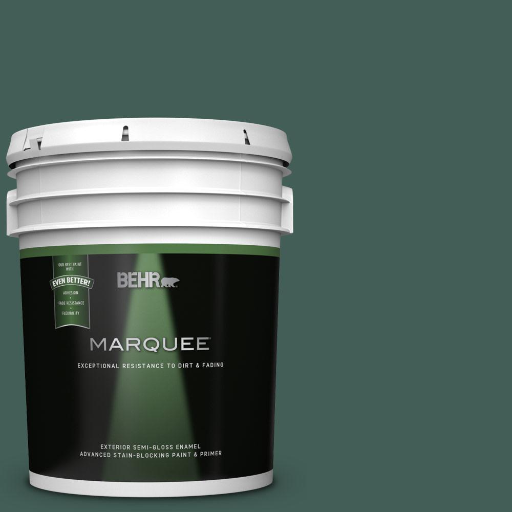 BEHR MARQUEE 5 gal. M4407 Rainforest SemiGloss Enamel