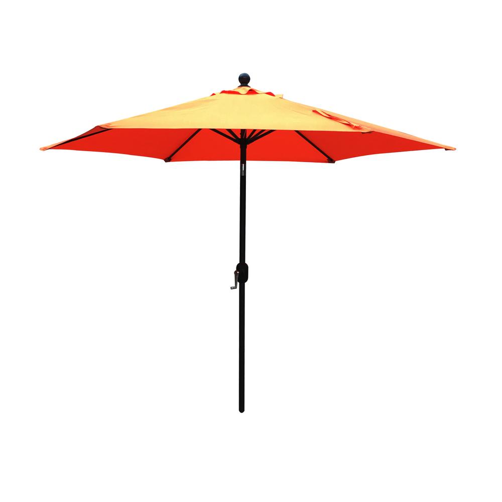 Boyel Living 9 Ft Market Patio Umbrella In Orange Edwf9004 The Home Depot