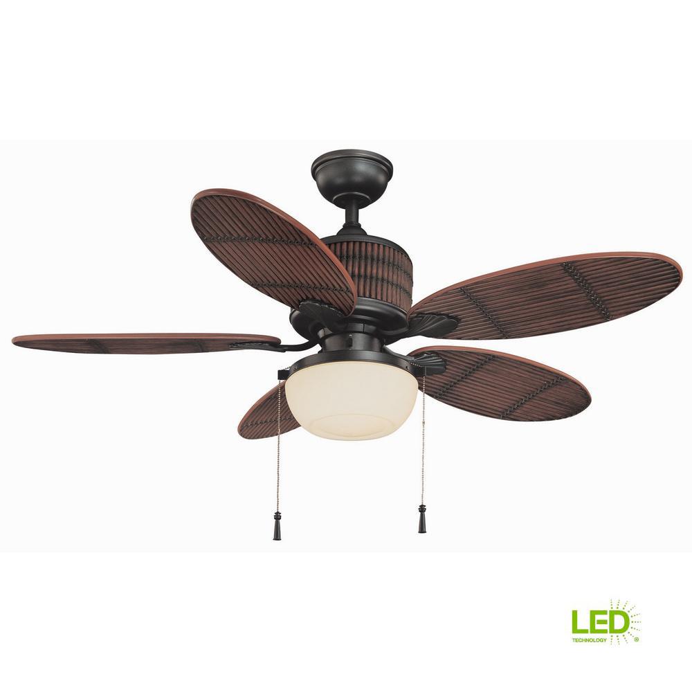 Home Decorators Collection Tahiti Breeze 52 In Led Indoor Outdoor Home Decorators Collection Tahiti Breeze 52 In Led Indoor Outdoor Natural Iron Ceiling Fan