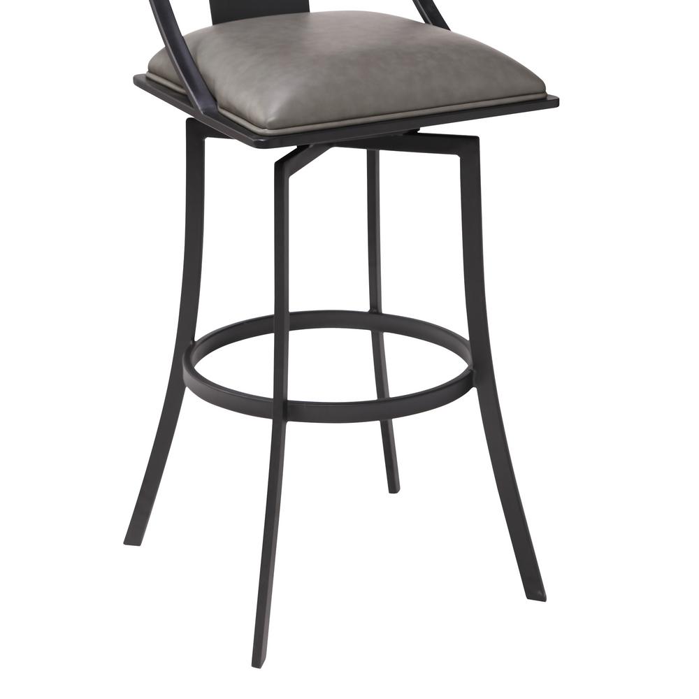 Armen Living Brisbane Contemporary 30 In Matte Black And Vintage