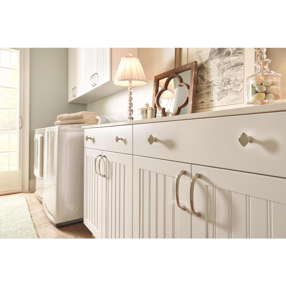 Amerock Grace Revitalize 1 3 4 In Dia 44 Mm Polished Nickel Cabinet Knob Bp36629pn The Home Depot