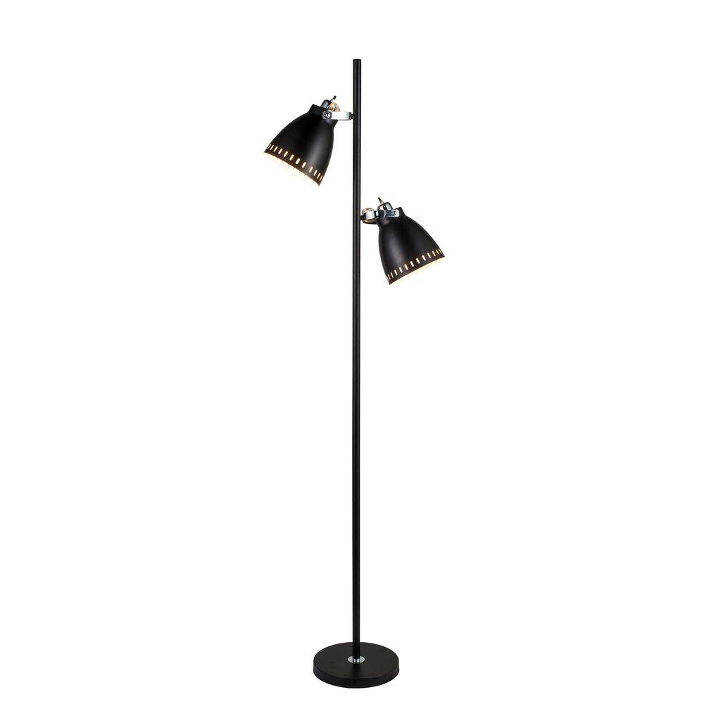 Fangio Lighting 68 5 In Matte Black Metal Tree Floor Lamp 1415blk Matte Black Metal Tree Floor Lamp