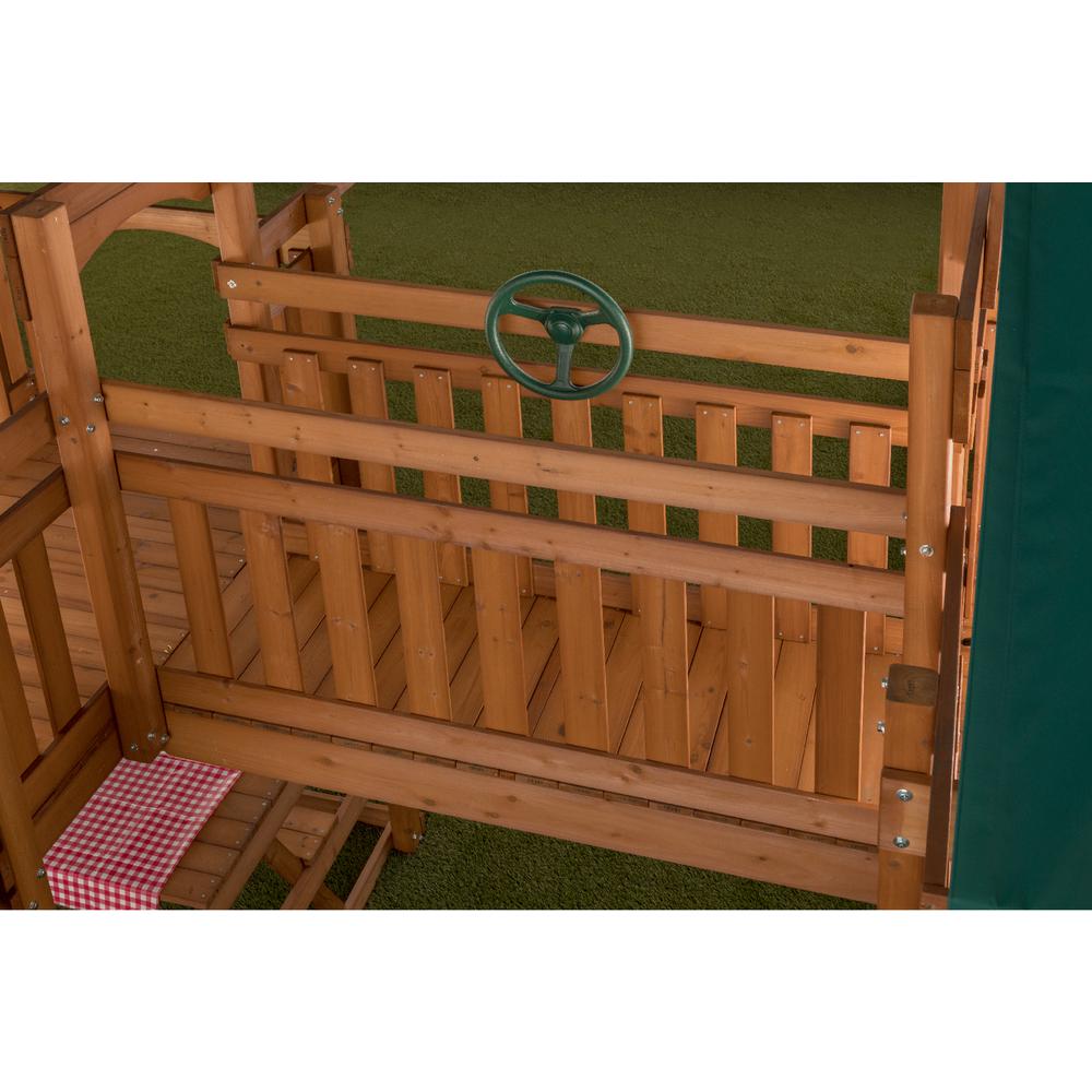 jungle fun complete wooden swing set