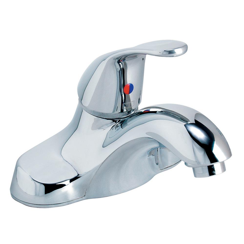 Central Brass 4 in. Centerset 2-Handle Low-Arc Bathroom Faucet in ...