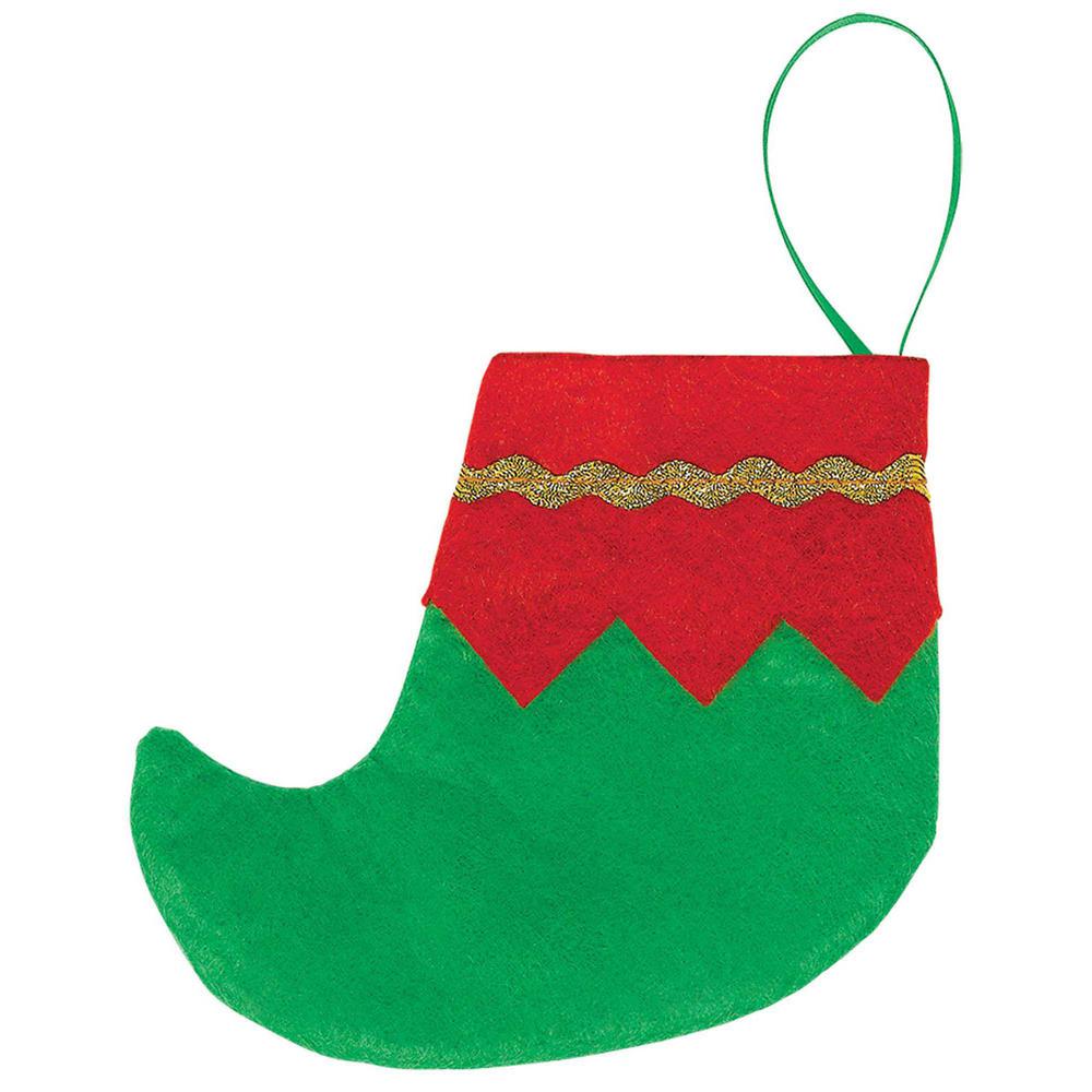 amscan Red Santa Felt Stocking Christmas Decoration