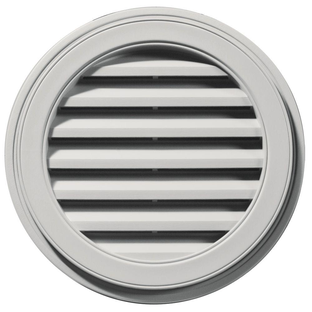 Builders Edge 22 in. Round Gable Vent in Paintable-120032222030 - The ...