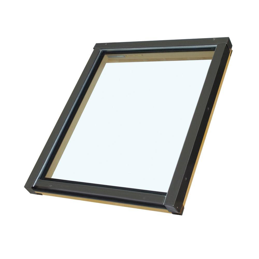 VELUX 22-1/2 in. x 46-1/2 in. Fixed Curb-Mount Skylight with ...