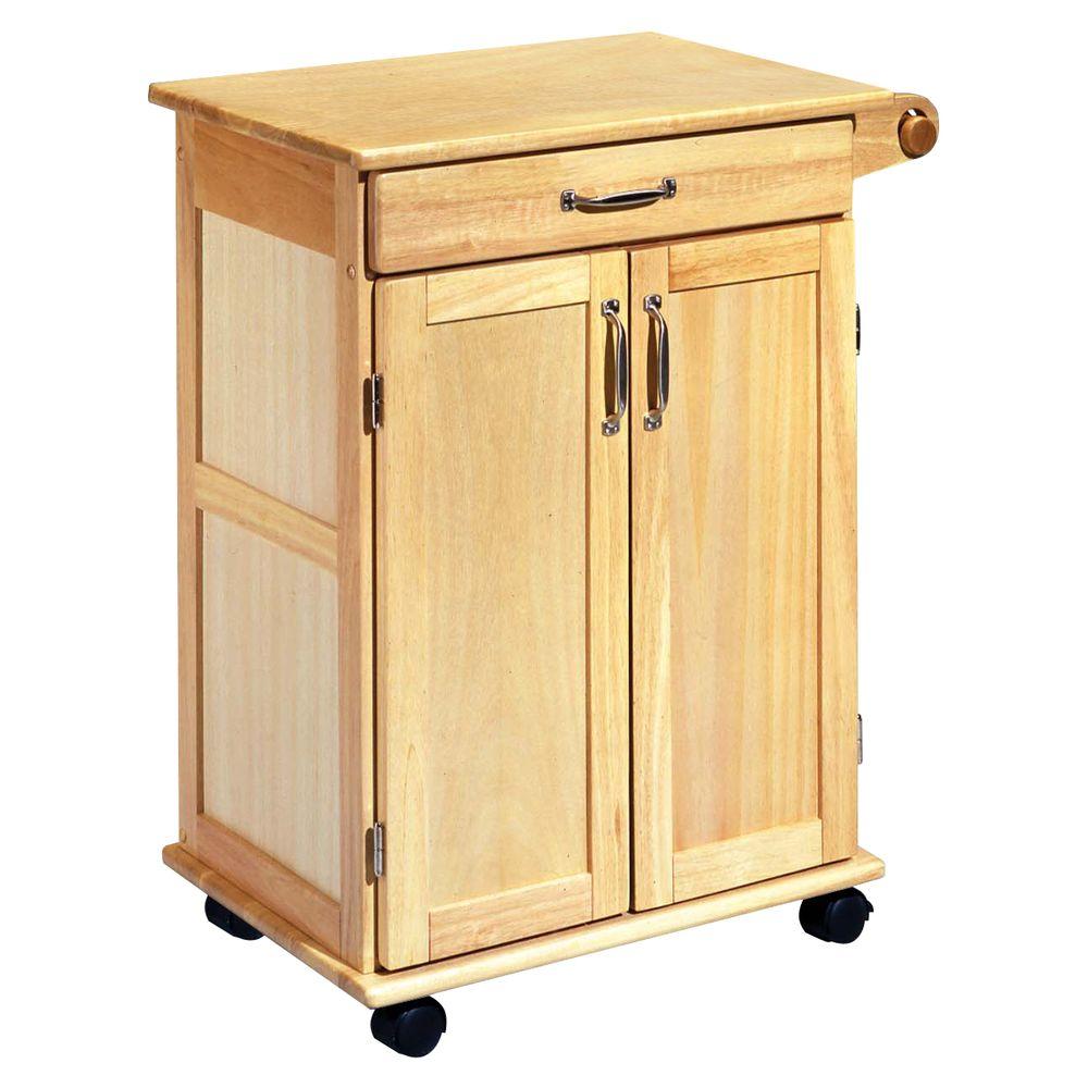 Home Styles Natural Kitchen Cart With Storage 5040 95 The Depot Home Styles Natural Kitchen Cart With Storage