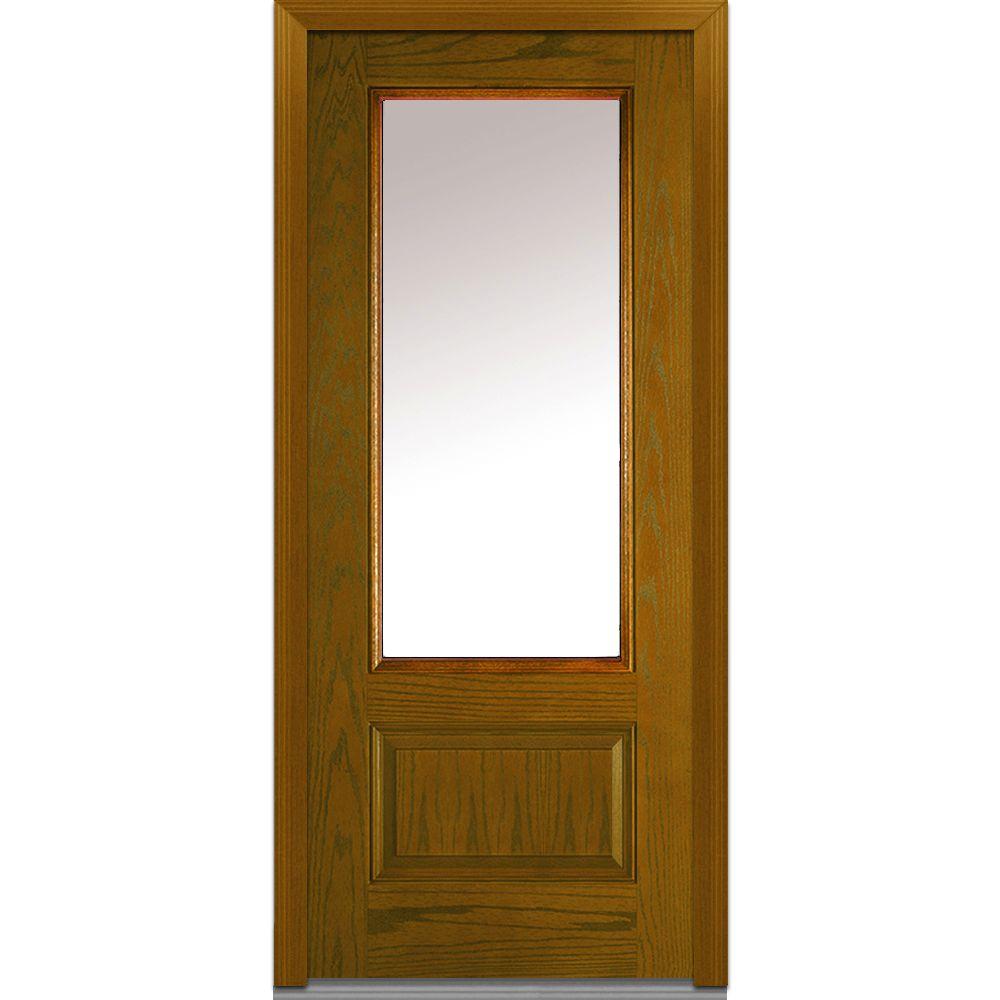 MMI Door 36 in. x 80 in. RightHand Inswing 3/4Lite Clear 1Panel