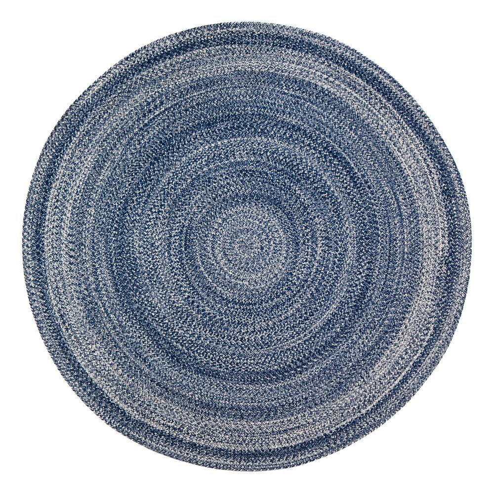 Anji Mountain Epona Braided Blue 4 ft. Round Area RugAMB0425040R