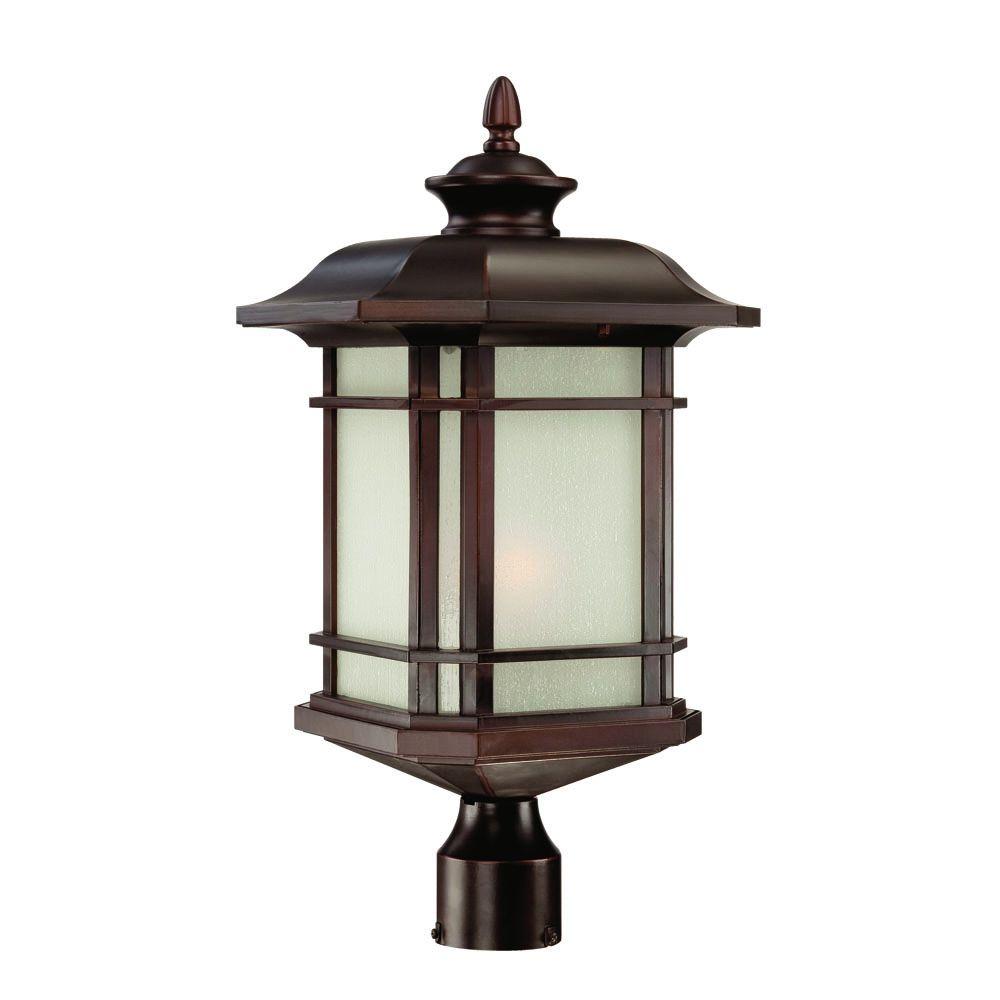 Acclaim Lighting Somerset 1Light Architectural Bronze Outdoor Post