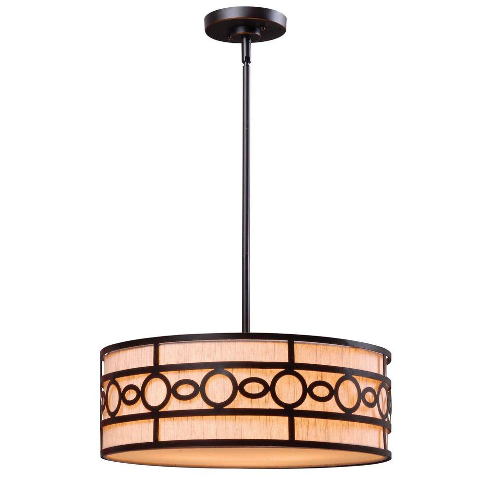 Vista 3 Light Oil Rubbed Bronze Pendant 93383ORB The Home Depot   Oil Rubbed Bronze Pendant Lights 93383orb 64 1000 