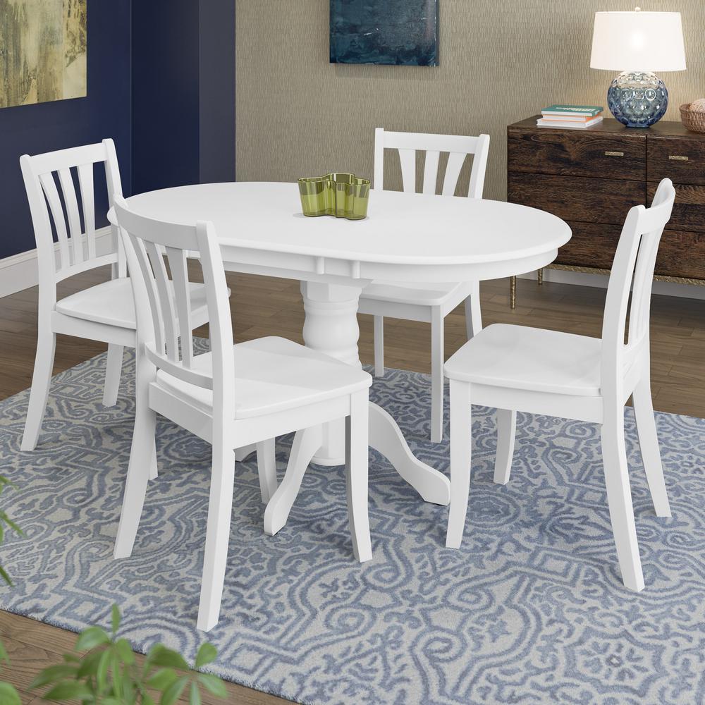 white dining set