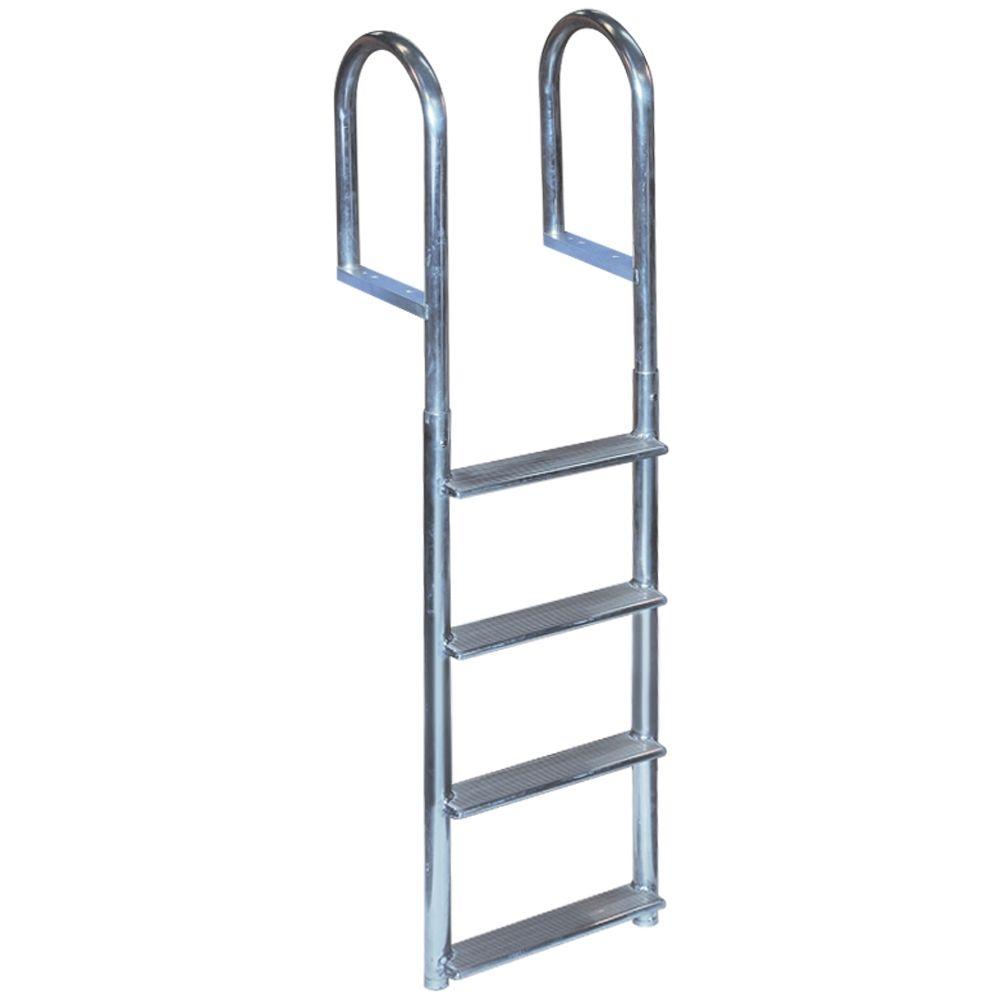 Tommy Docks 4 Step Wide Rung Aluminum Dock LadderTD20259 The Home