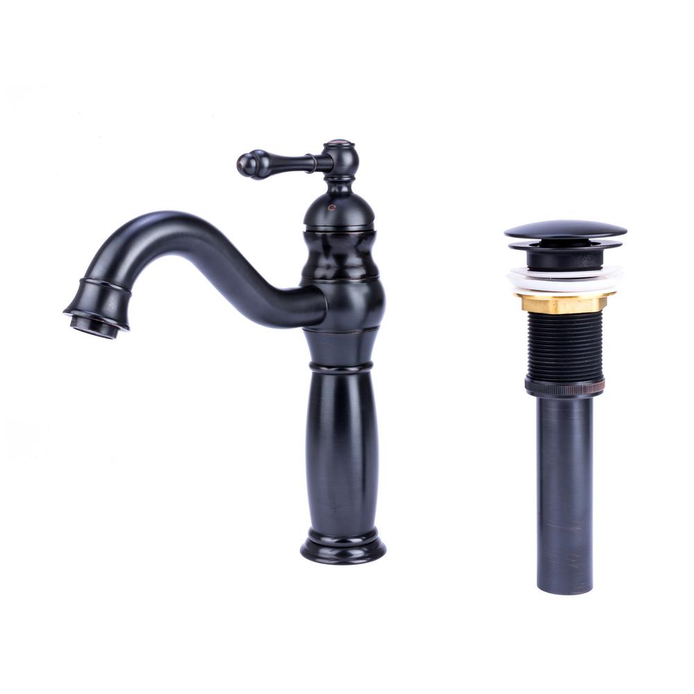 Fontaine By Italia Traditional Single Hole Single Handle Vessel Bathroom Faucet With Drain In Oil Rubbed Bronze