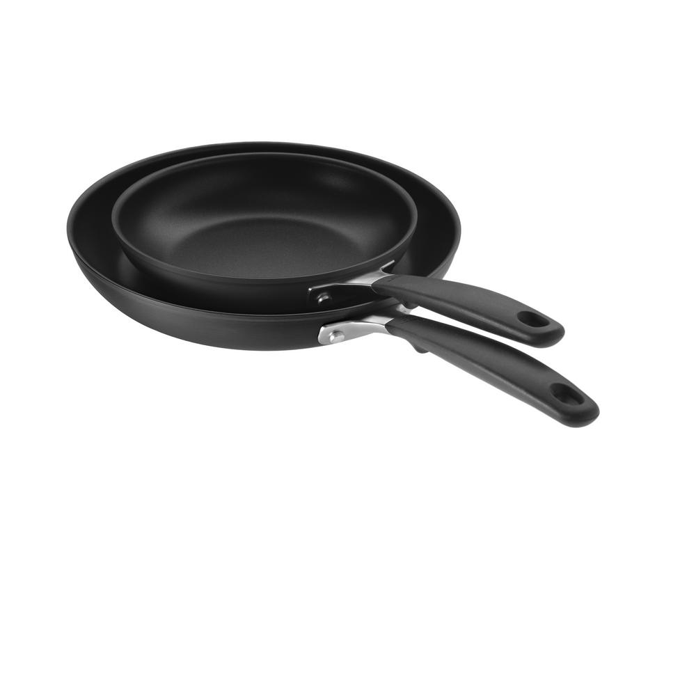 OXO Good Grips Non-Stick 8 inch and 10 inch Open Frypan Set by OXO