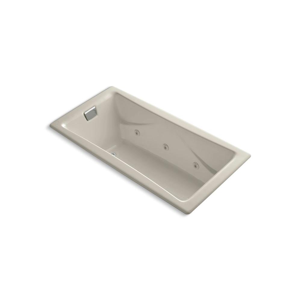 KOHLER TeaforTwo 6 ft. PorcelainEnameled Cast Iron Rectangular Drop