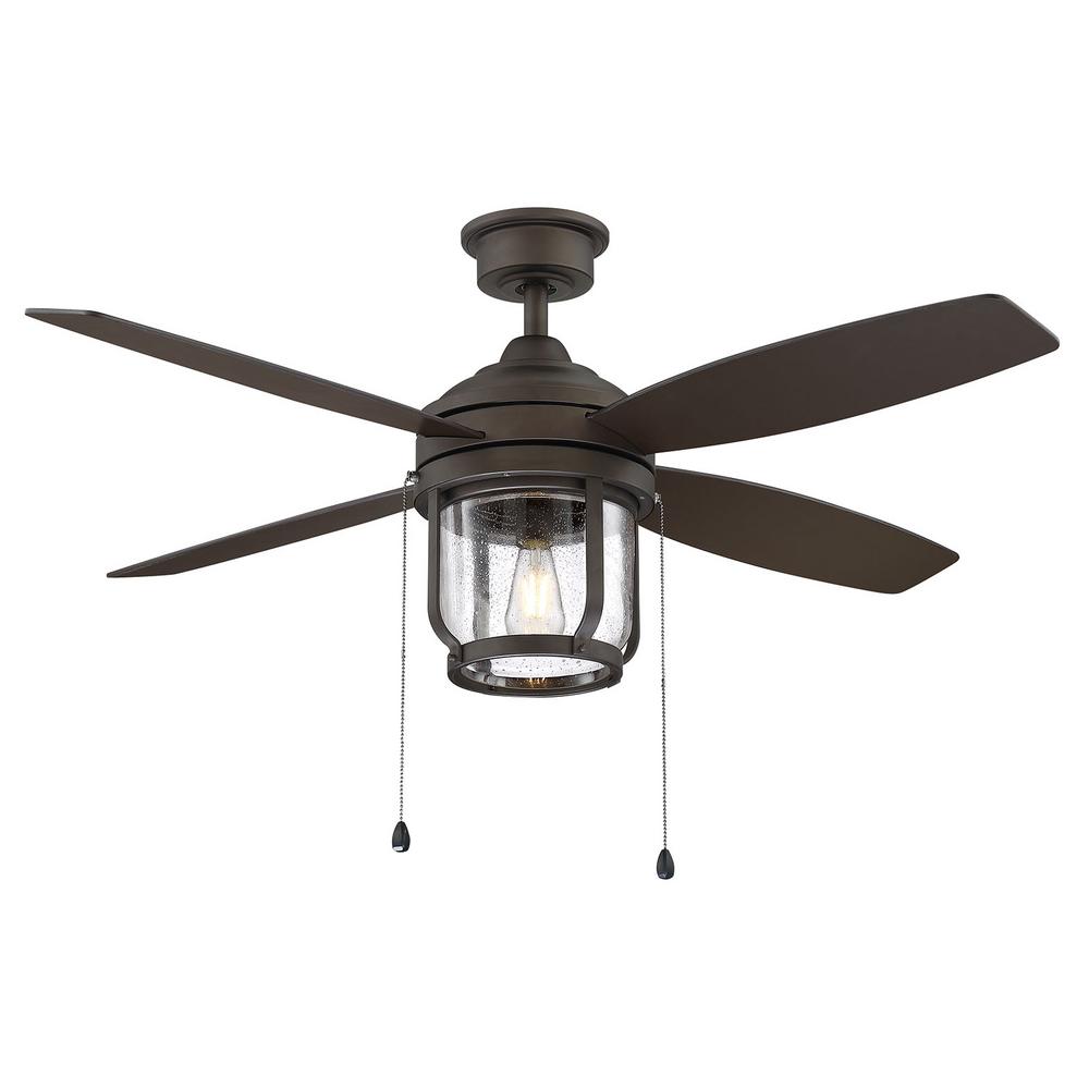 Home Decorators Collection Northampton 52 In Led Indoor Outdoor Espresso Bronze Ceiling Fan With Light